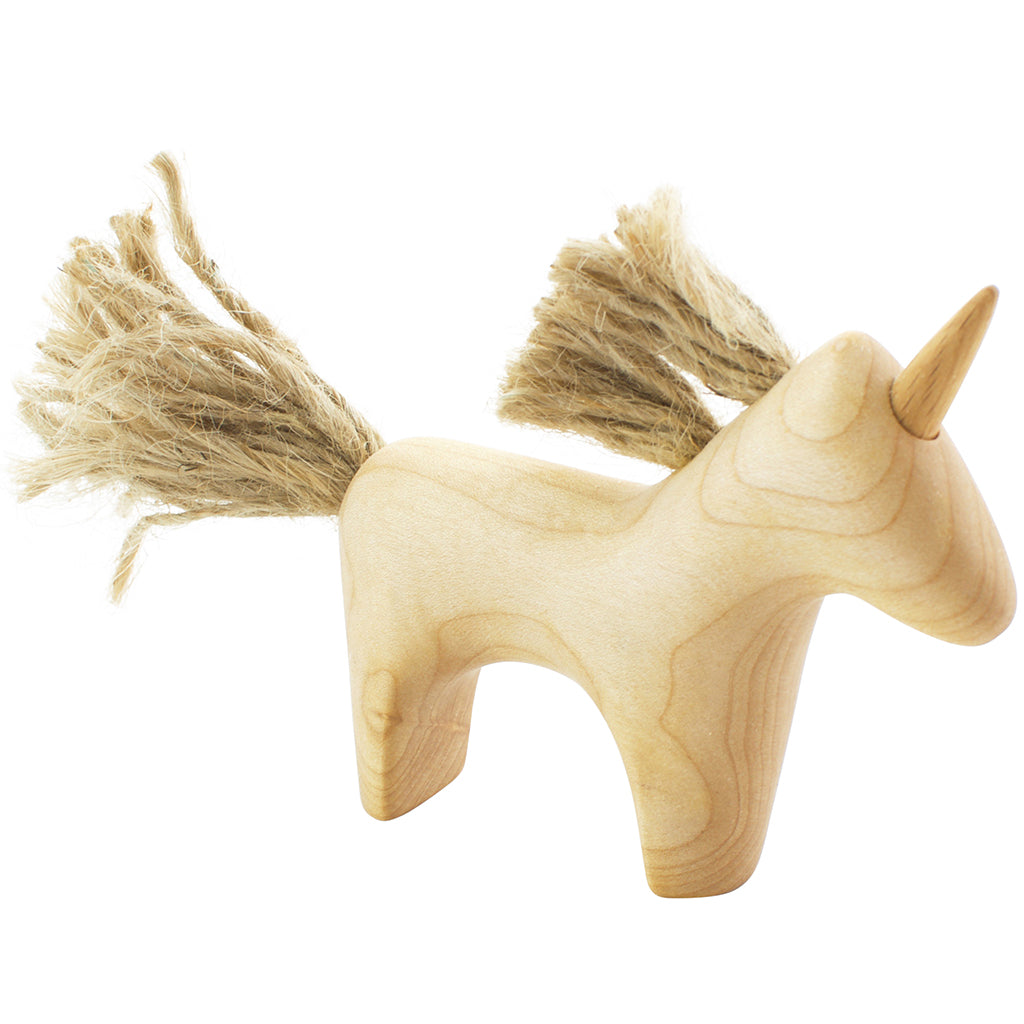 wooden unicorn toy