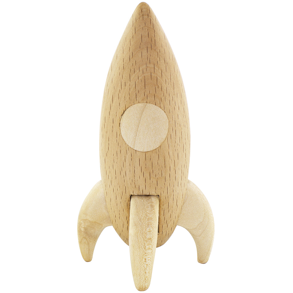 wooden rocket toy