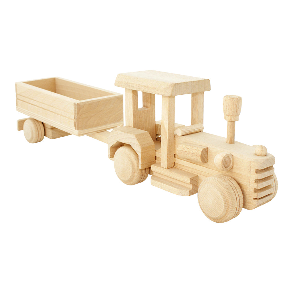 wooden tractors toys