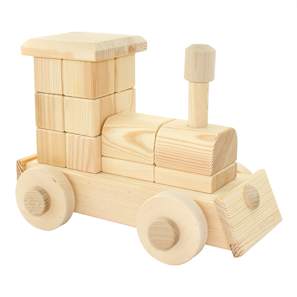 large wooden train