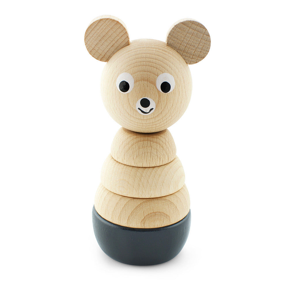 wooden animal stacking toy