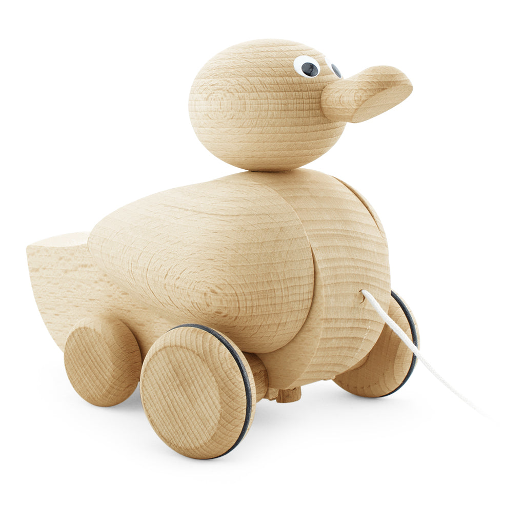 wooden pull along duck