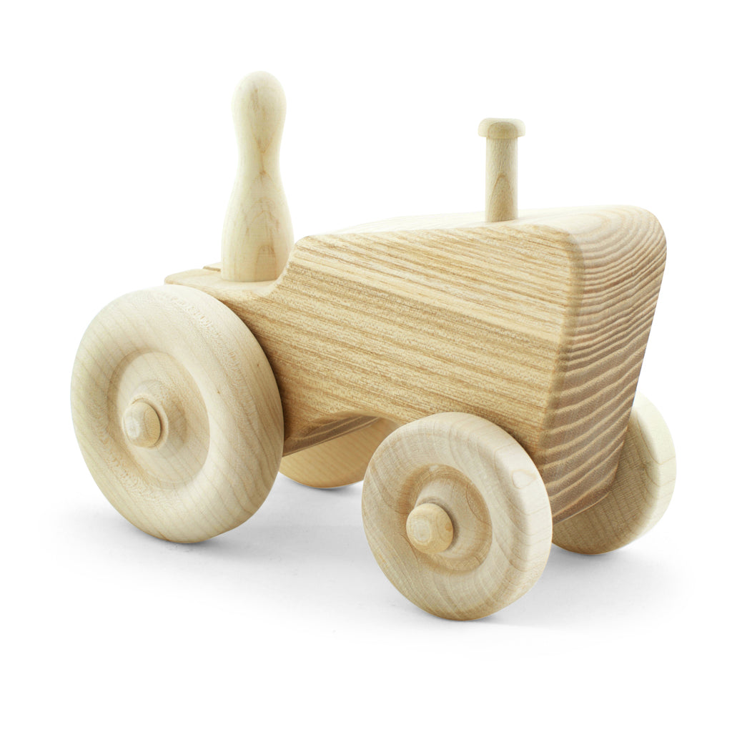 wooden tractors toys