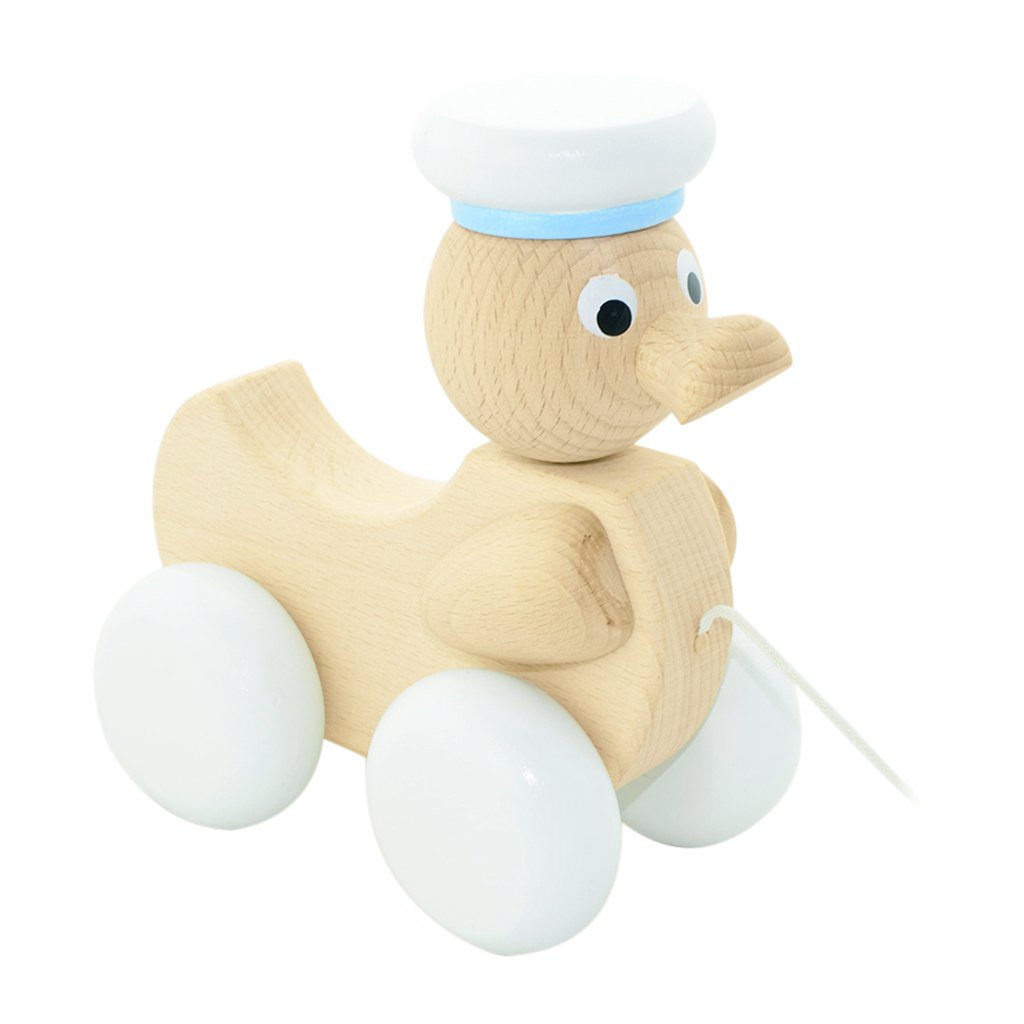 wooden pull along duck