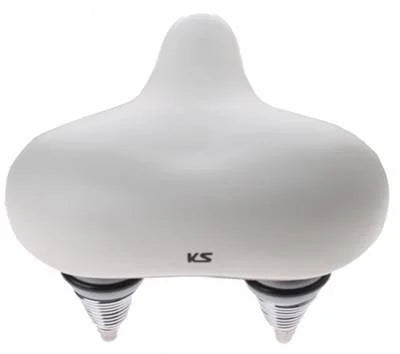 Fietszadel Knus Supreme Medium - Wit | Glad