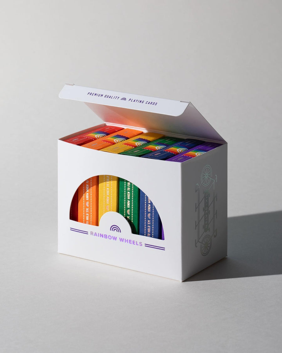 DKNG Rainbow Wheels - 6 Seater Box Set Playing Cards by Art of Play