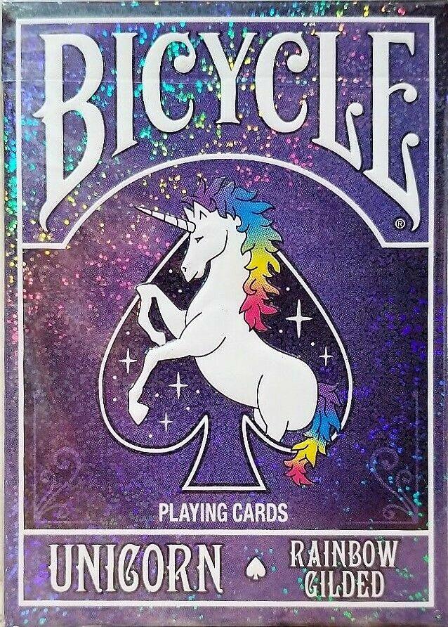 Gilded Bicycle Rainbow Unicorn Playing Cards