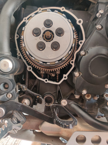 Clutch of a motorcycle.