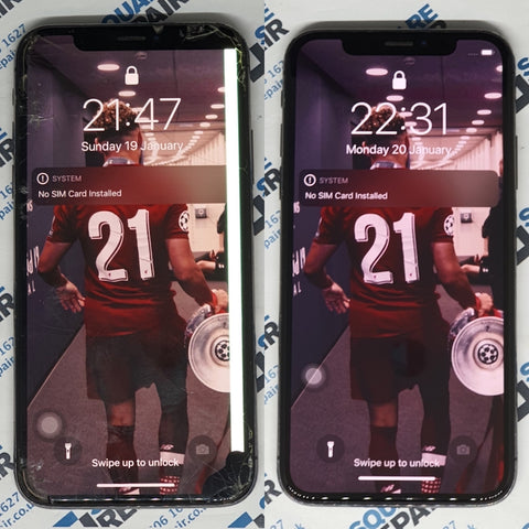 iphone x smashed screen repair service london