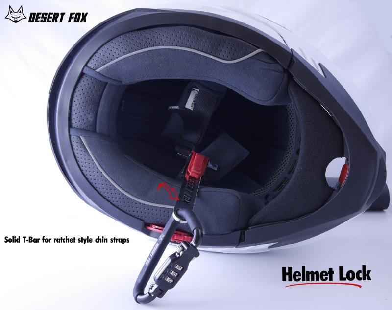 two wheeler helmet lock