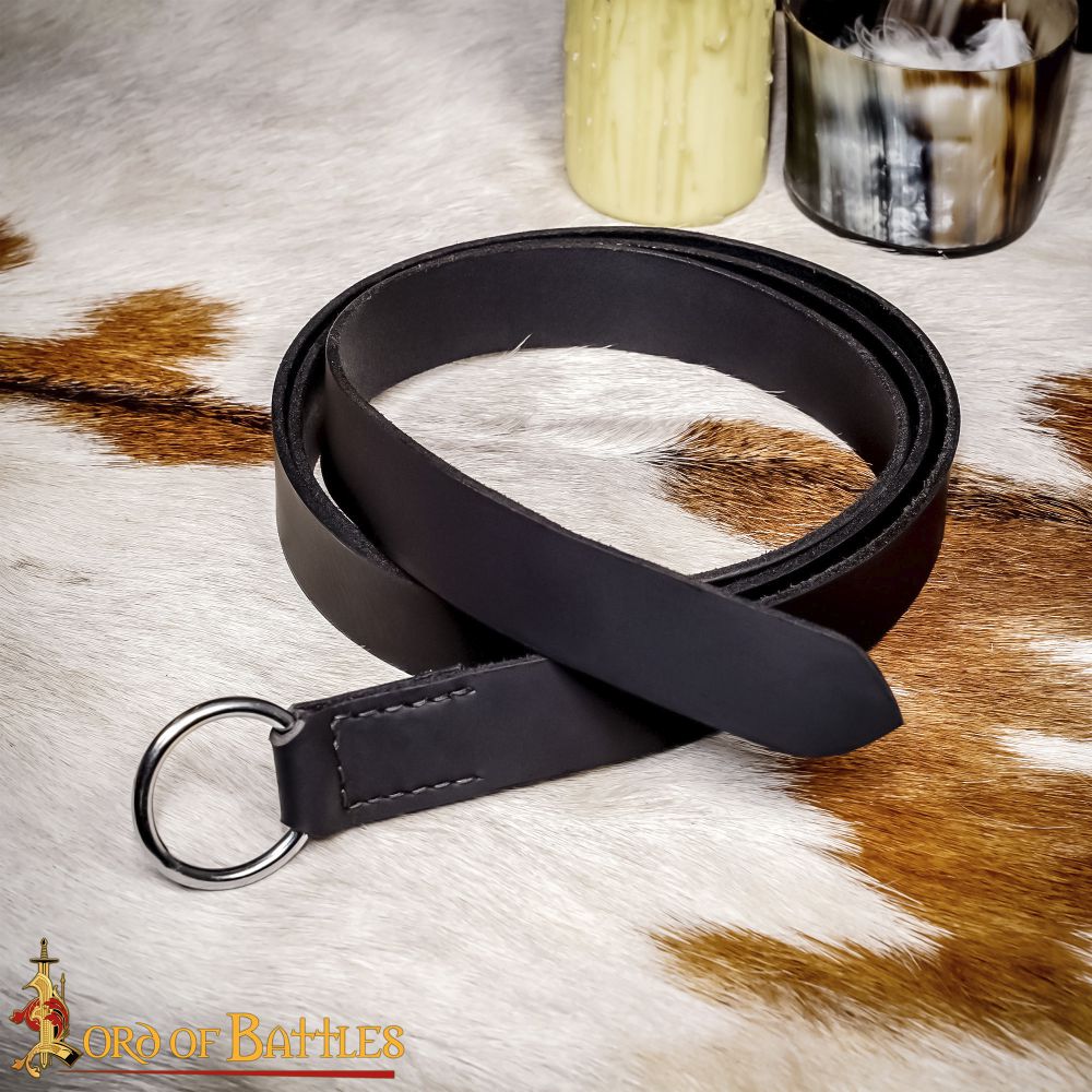 Medieval / Renaissance SCA Ring Belt in Black - 134cm Length | Make ...