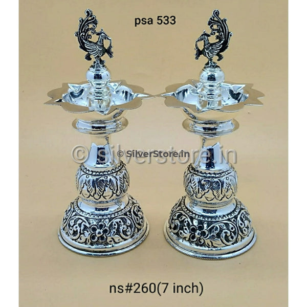 Silver Deepam Indian Pooja Articles,Pure Silver Articles Indian,indian ...