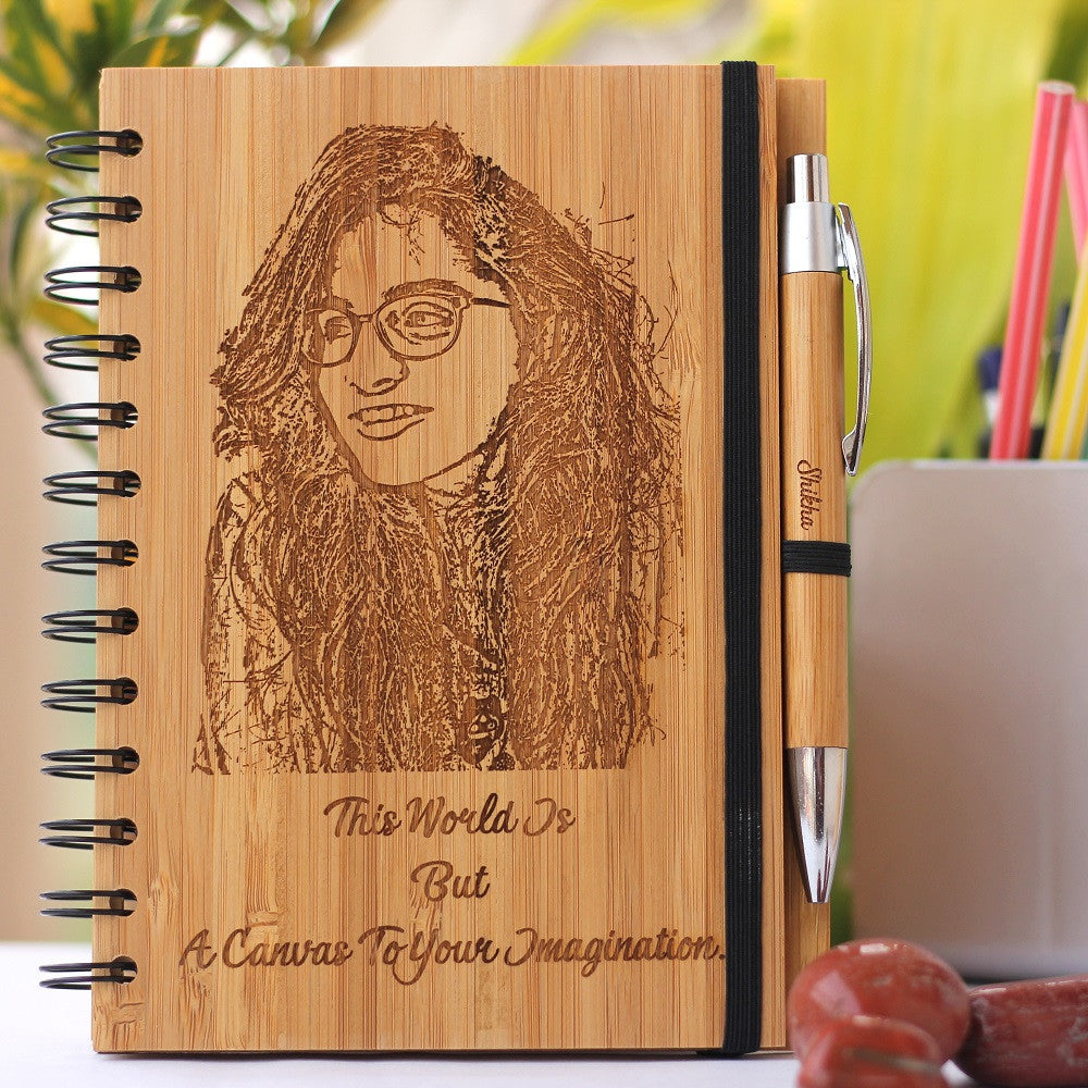 Art Journal or Doodle Journal - Custom Wood Notebook - Woodgeek Store