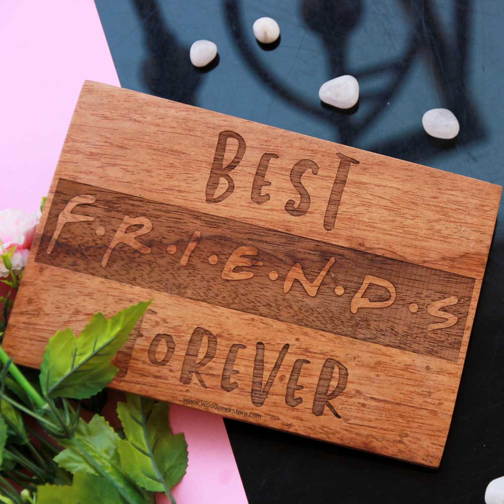 Best F.R,I.E.N.D.S Forever Wood Sign - Gifts for friends - Birthday Gift Ideas for Friends - Wooden Plaques - Carved Signs - Rustic Wood Signs - Wood Engraved Gifts - Unique Gift Ideas - Wooden Signs - Signs for Friends - Wood carved Sign - Wood Engraved Sign - Woodgeek Store
