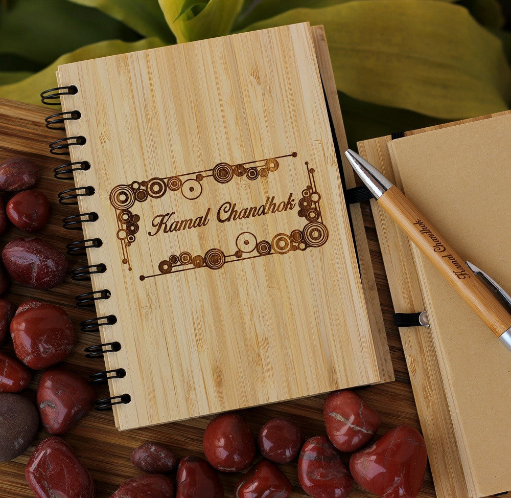 A feelings journal - Custom Wooden Notebook - Woodgeek Store