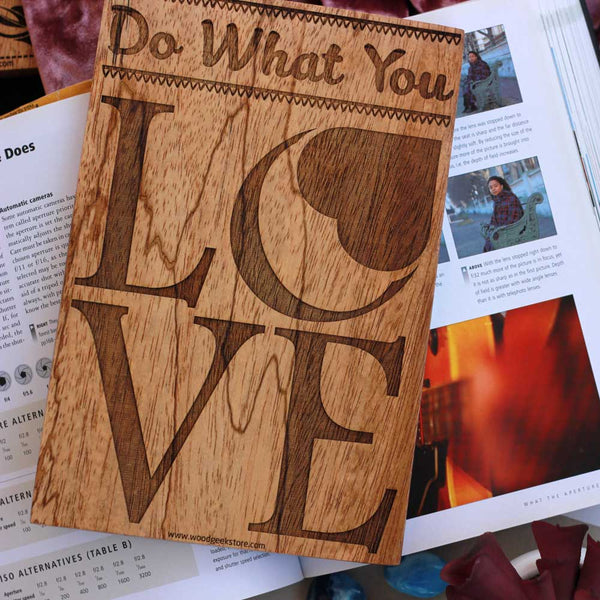 Do What You Love Wood Carved Sign - Wood Carved Plaques - Motivational Gifts - Wood Engraved Signs - Wood Signs with Quotes - Home signs - Wooden Plaques - Woodgeek Store