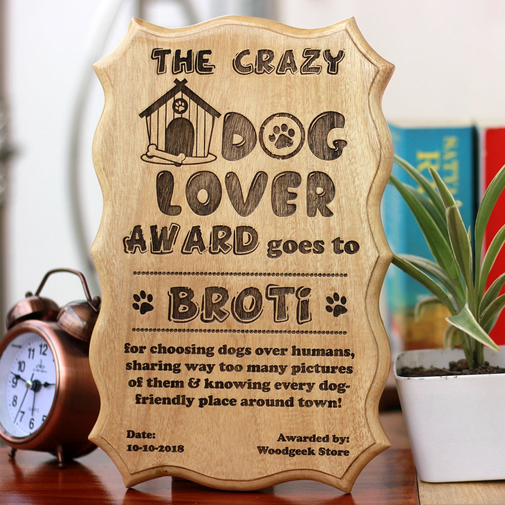 gifts for dog lovers - dog themed gifts - certificates- gifts for animal lovers - animal lover certificate -personalised gifts for dog lovers- birthday gifts ideas - Woodgeek Store
