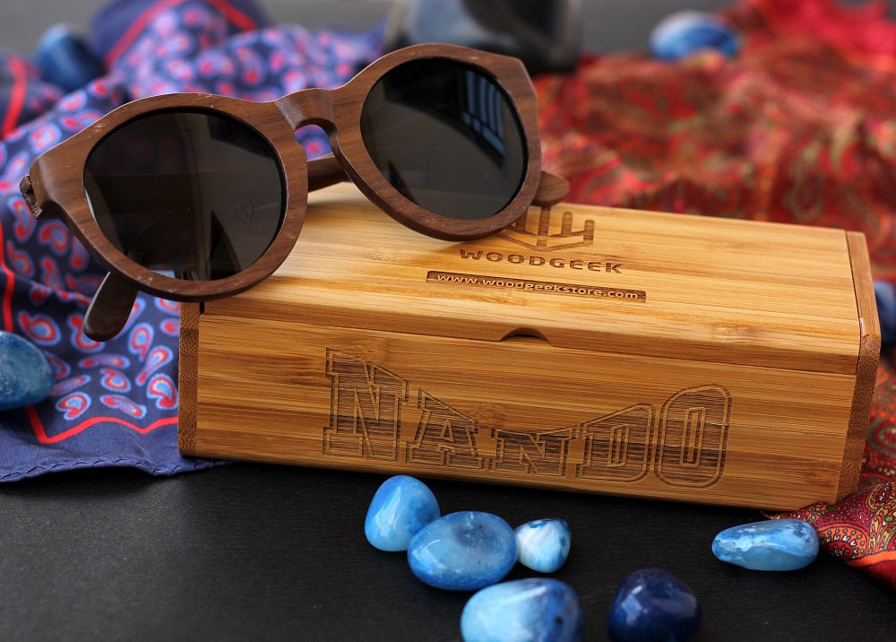 Hipster wooden suglasses- Birthday Gift idea for friends - Round Sunglasses - Woodgeek Store