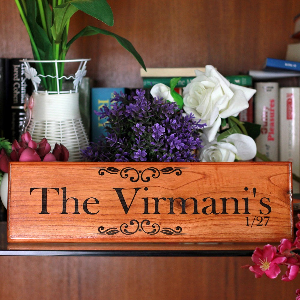 Family Name Signs, Wooden Name Signs & Door Nameplates by Woodgeek Store