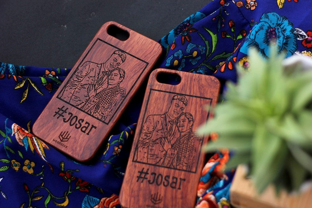 Wooden Phonecase- Wedding Gifts - Anniversary Gifts - Wood Anniversary - Personalized iPhone case - Woodgeek Store