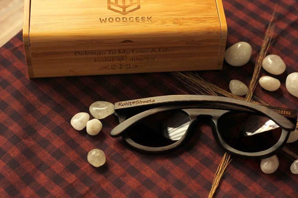 Wooden Sunglasses -Wedding Gifts - Anniversary Gifts - Wood Anniversary - Personalized Sunglasses - Woodgeek Store