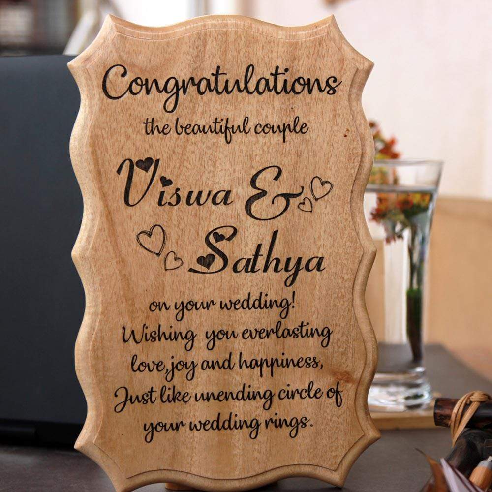 Congratulations On Your Wedding Wooden Sign| Wedding Gifts For ...