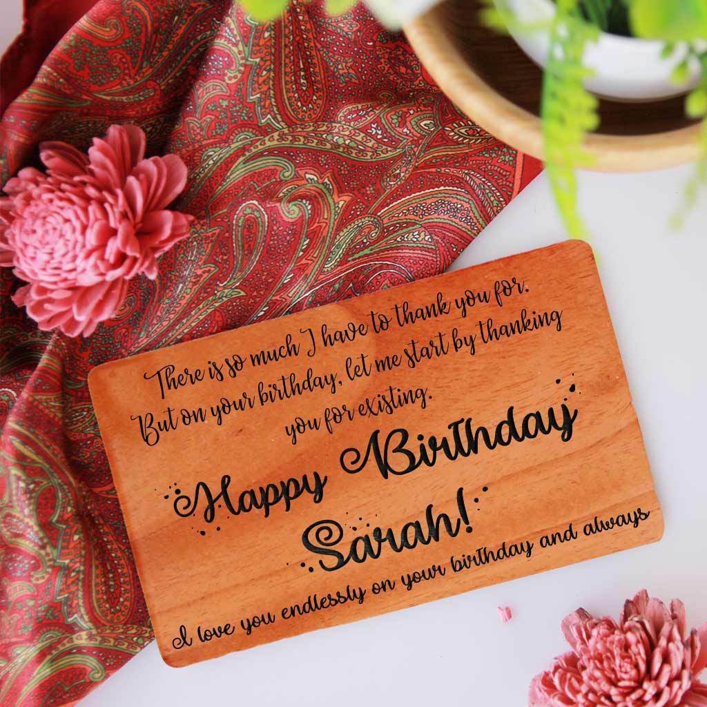 Custom Birthday Cards: Set Of Wooden Birthday Cards | Wooden Cards ...