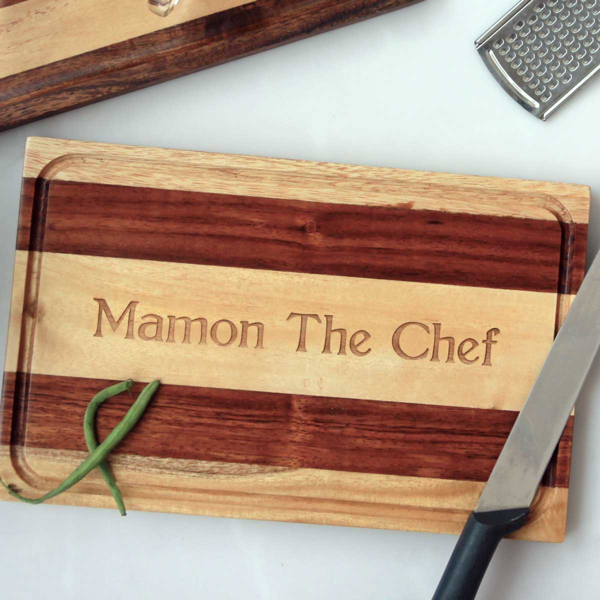 MaMaMeMo Cutting Board Board Set - 5 parts - Wood » Kids Fashion