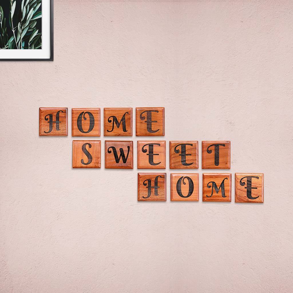 Wooden Crossword Art Scrabble Wall Art Letter Tiles For Home Decor Woodgeekstore