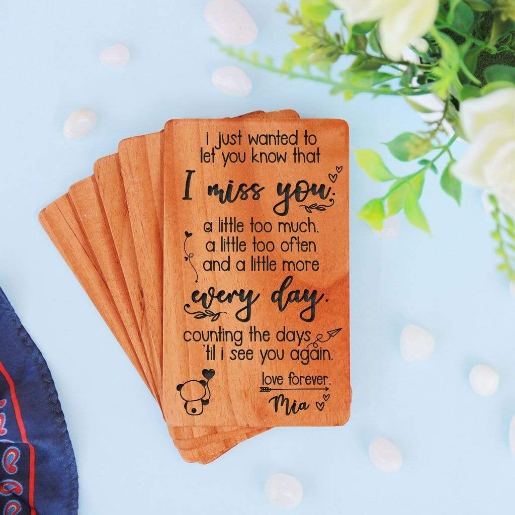 I Miss You Cards| I Will Miss You Cards| Custom Greeting Cards ...