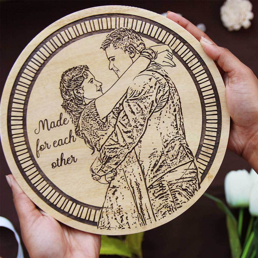 Made For Each Other Wooden Frame |Photo Gift |Wedding Gifts for ...