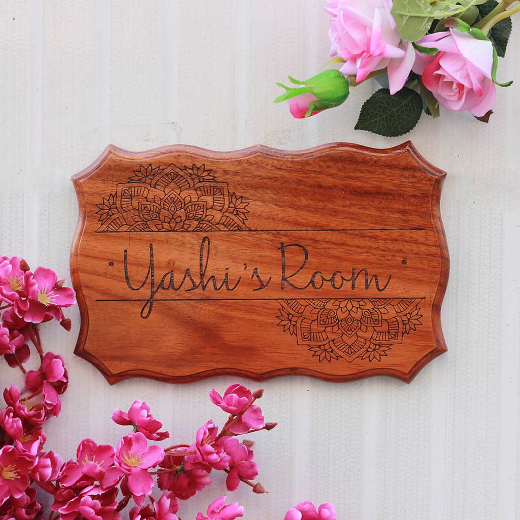 Wooden Name Signs For Home Personalized Bedroom Door Name