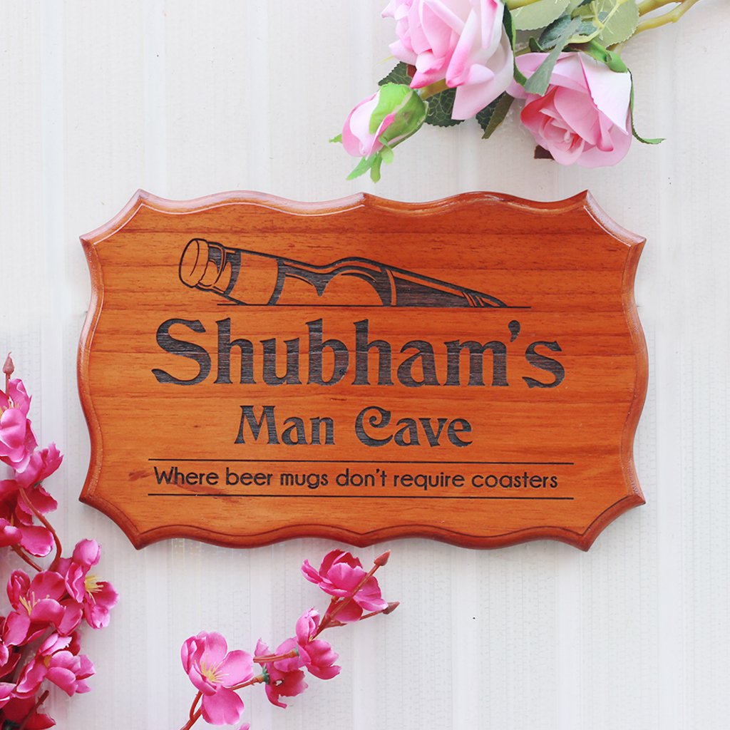 Personalized Man Cave Wooden Room Sign