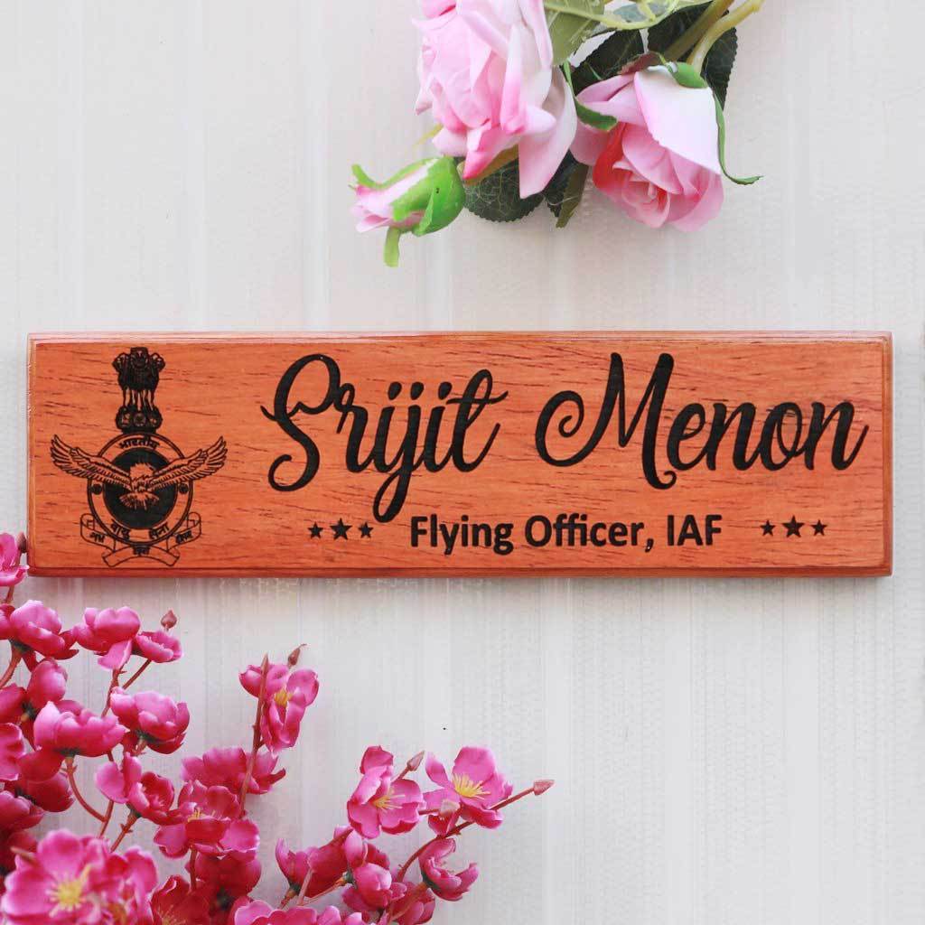 Wooden Name Plates| Air Force Gifts| Gifts For Pilots| Name Plate ...