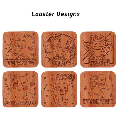 pokemon drink coasters