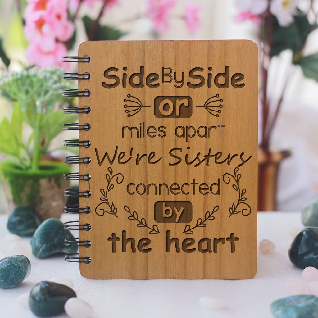 Best Gift for Sister - Rakhi Gifts - Personalized wooden Notebook ...