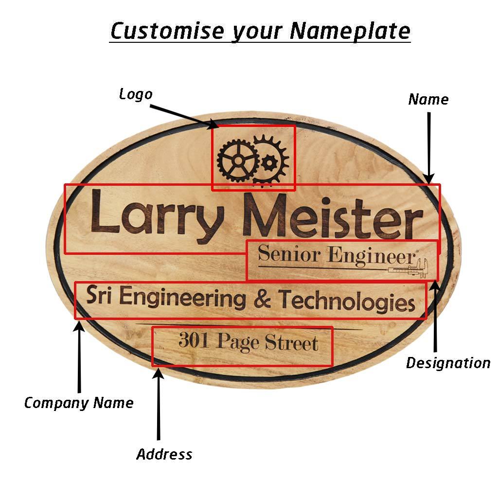 Name Plates For Engineers | Hanging Wood Sign| Gifts for Engineers ...