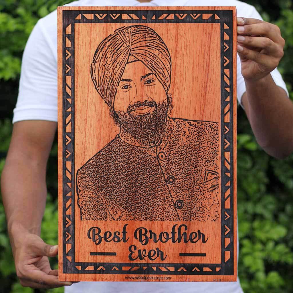 Personalized Wood Wall Poster | Best Gifts for Brother | Wooden ...