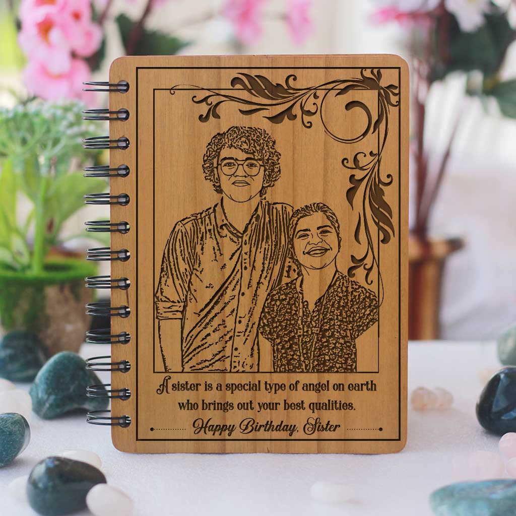 Birthday Wishes For Friend| Wooden Notebook| Birthday Gift| Photo Gift -  woodgeekstore