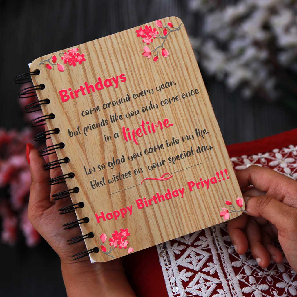 Personalised Brown 2020 Diary -Best Friend Forever Wooden Engraved Notebook  Gift for Best Friend� : Amazon.in: Office Products