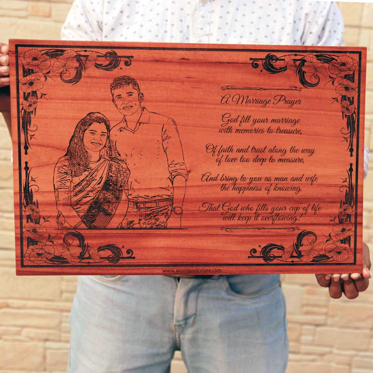 Presto Personalized Wooden Engraved Birthday Gift Photo Frame for Husband :  Amazon.in: Home & Kitchen