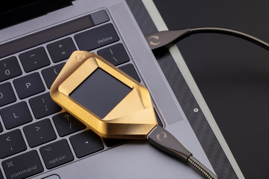 corazon gold crypto & bitcoin hardware wallet