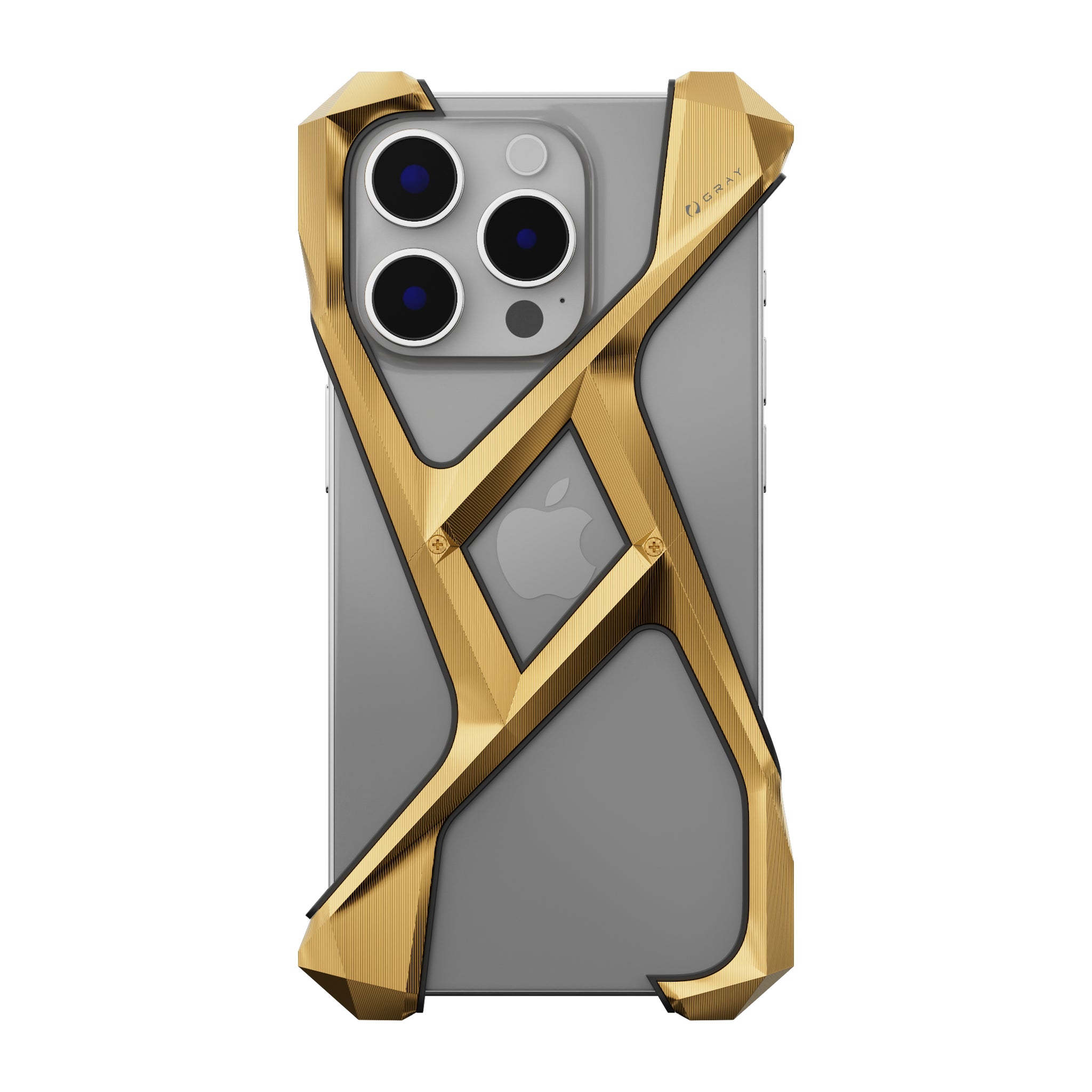 alter ego metal gold titanium iPhone 15 pro case
