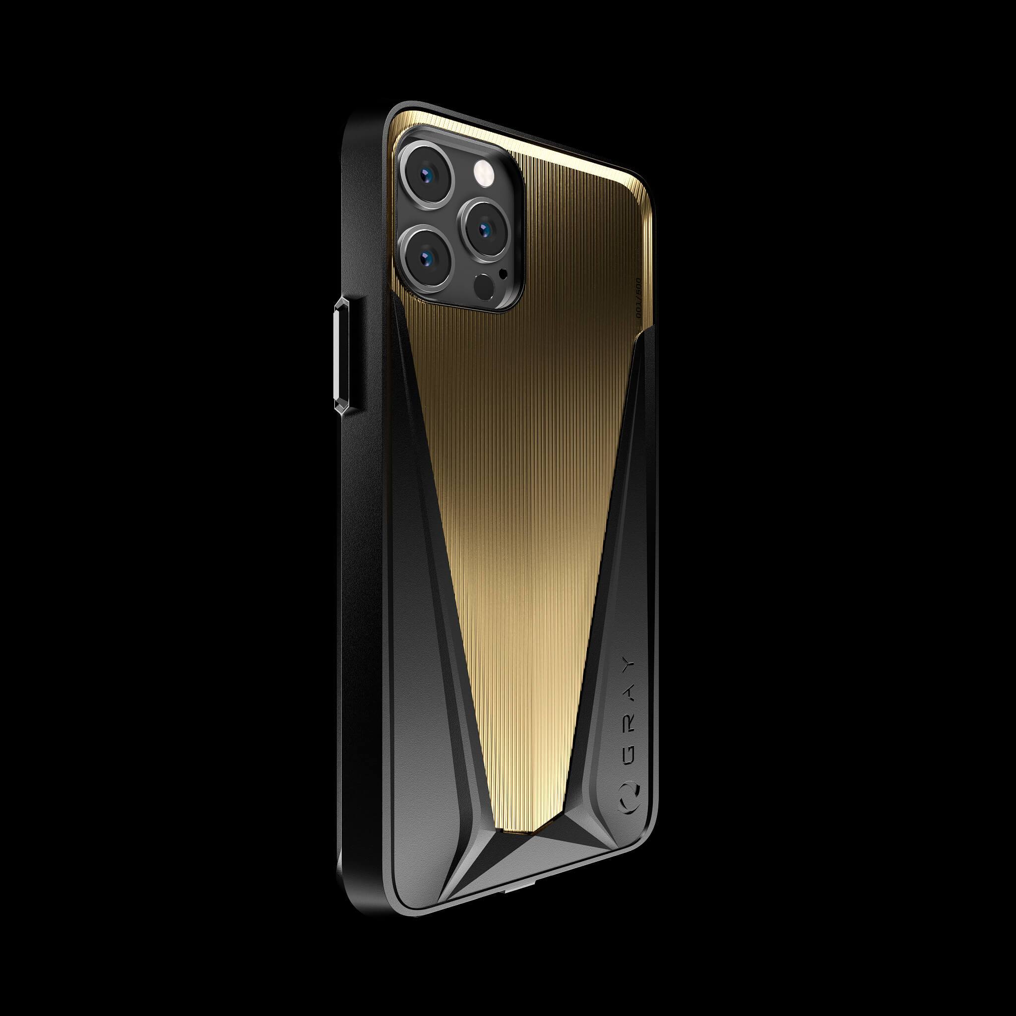 Gold PVD Titanium Luxury iPhone 12 Pro Case