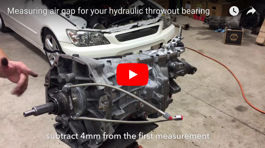 hydraulic throwout bearing setup