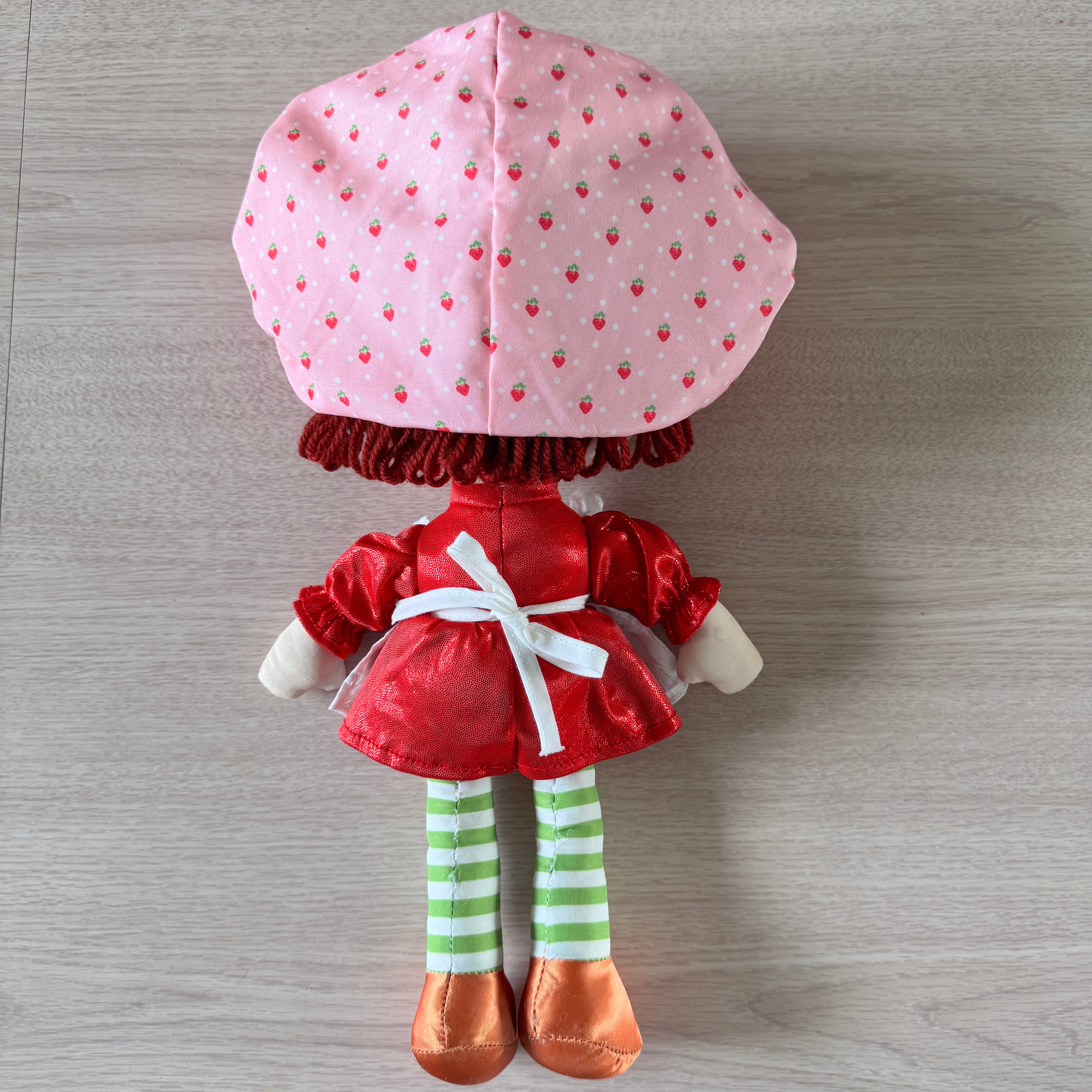 Rare Sparkly Dress Classic Strawberry Shortcake Rag Doll Stuffed Plush Toy Vintage Retro 1980's Look 14" Yarn Hair Bridge Direct 40th Anniversary Basic Fun 2019 - Image 27