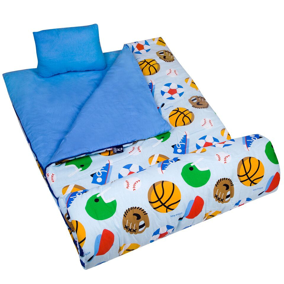 kids sleeping bag with pillow