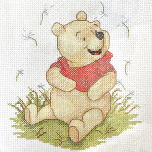 Walt Disney Winnie The Pooh Bear & Balloon Baby Nursery Crib Quilt Blanket  Cross Stitch PDF Pattern Chart Instructions Hello Little One 34 x 44