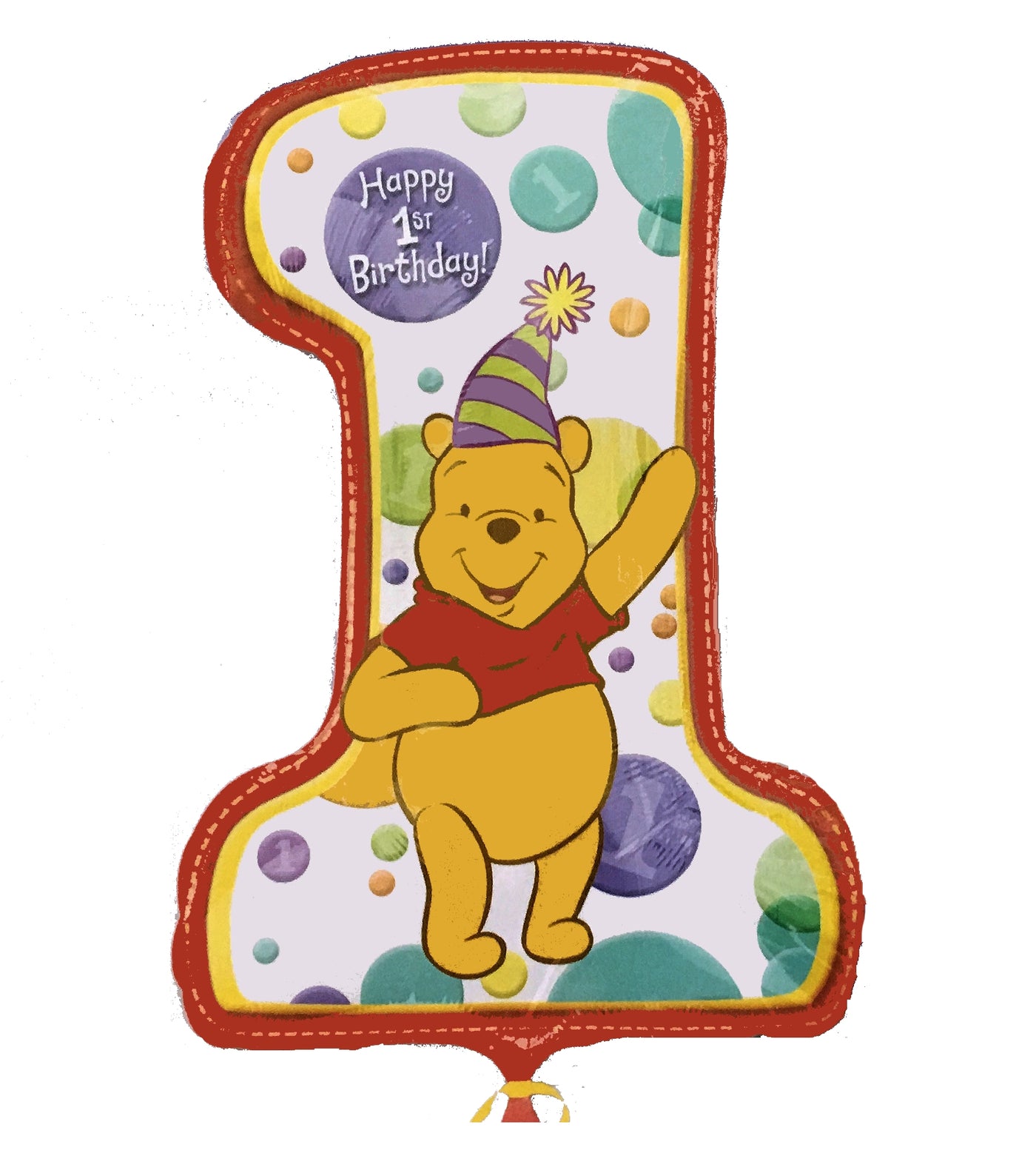 Winnie The Pooh Happy Baby's 1st First Birthday Jumbo 28