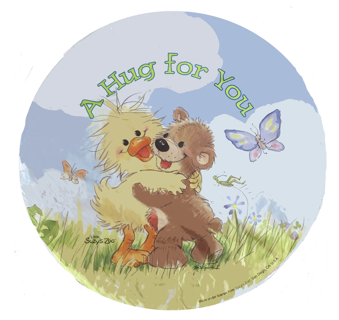 Little Suzy S Zoo Hug For You Witzy Duck Boof Bear 18 Party Balloon Kidsroomtreasures Com